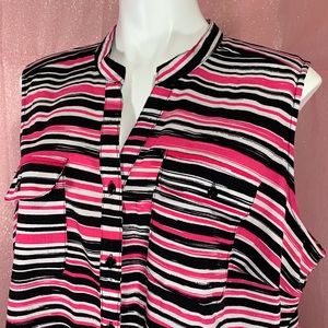EUC Notations Striped Top